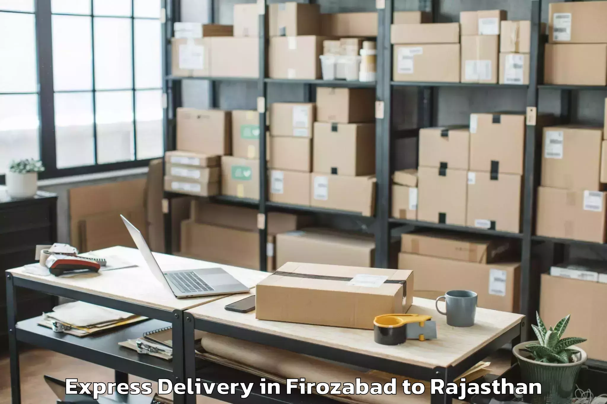 Book Your Firozabad to Nasirabad Express Delivery Today